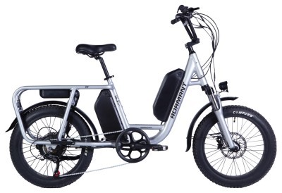 Велосипед с электроприводом 20" AL Dorozhnik ADAMANT HDD рама-18,5" 48B 17.5+12.5А*ч 1000Вт серебристый 2026