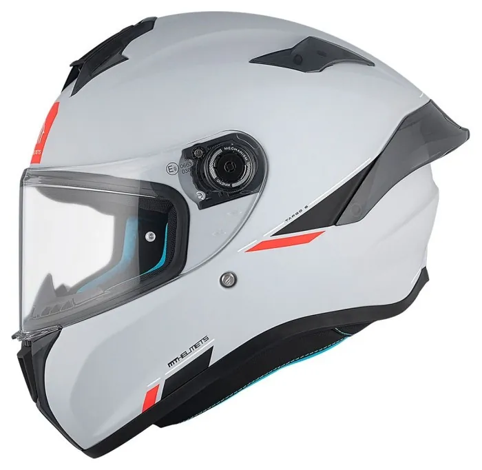 Мотошолом MT Targo S Solid A12 Gloss Grey ECE2206