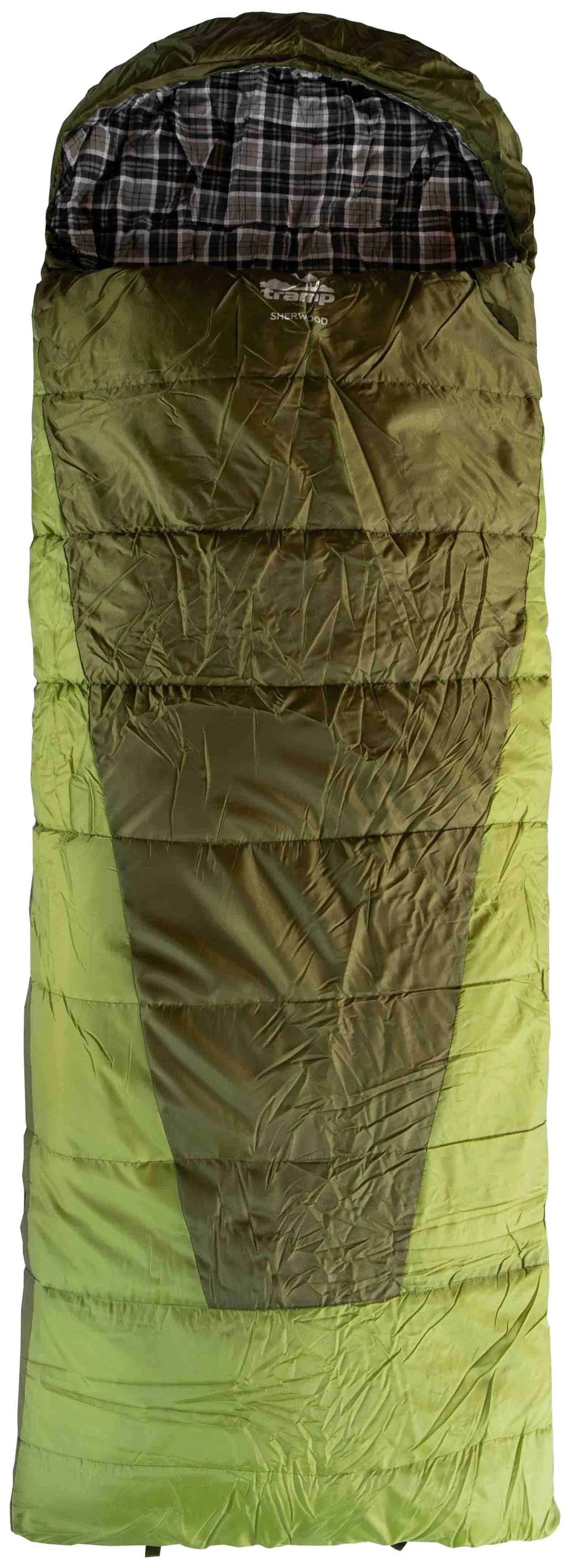 Спальний мішок Tramp Sherwood Long ковдра лівий dark-olive/grey 230/100 UTRS-054L (UTRS-054L-L)
