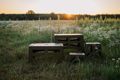 Стол Tribe Camp Table High пластиковый T-EF-0004-olive