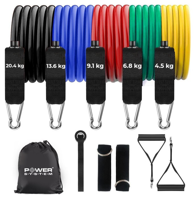 Набір трубчастих еспандерів Power System PS-4099 Total Expander Set 5шт. (До 55 кг.)