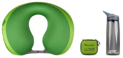Подушка надувная Sea to Summit Aeros Premium Pillow Traveller, 11х39х29см, Lime