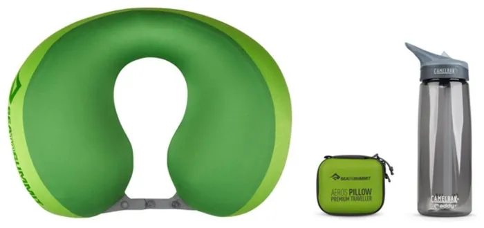 Подушка надувная Sea to Summit Aeros Premium Pillow Traveller, 11х39х29см, Lime