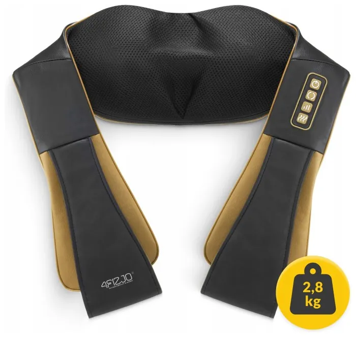Накидка-масажер 4FIZJO Shiatsu Pro+ для шиї та спини Black/Gold (P-5907739312358)