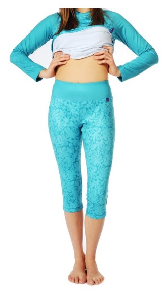 Термобілизна дитяча: штани Bula MISSY 1A13AQ XS (104-116см) Aqua flower, укр