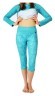 Термобілизна дитяча: штани Bula MISSY 1A13AQ XS (104-116см) Aqua flower, укр
