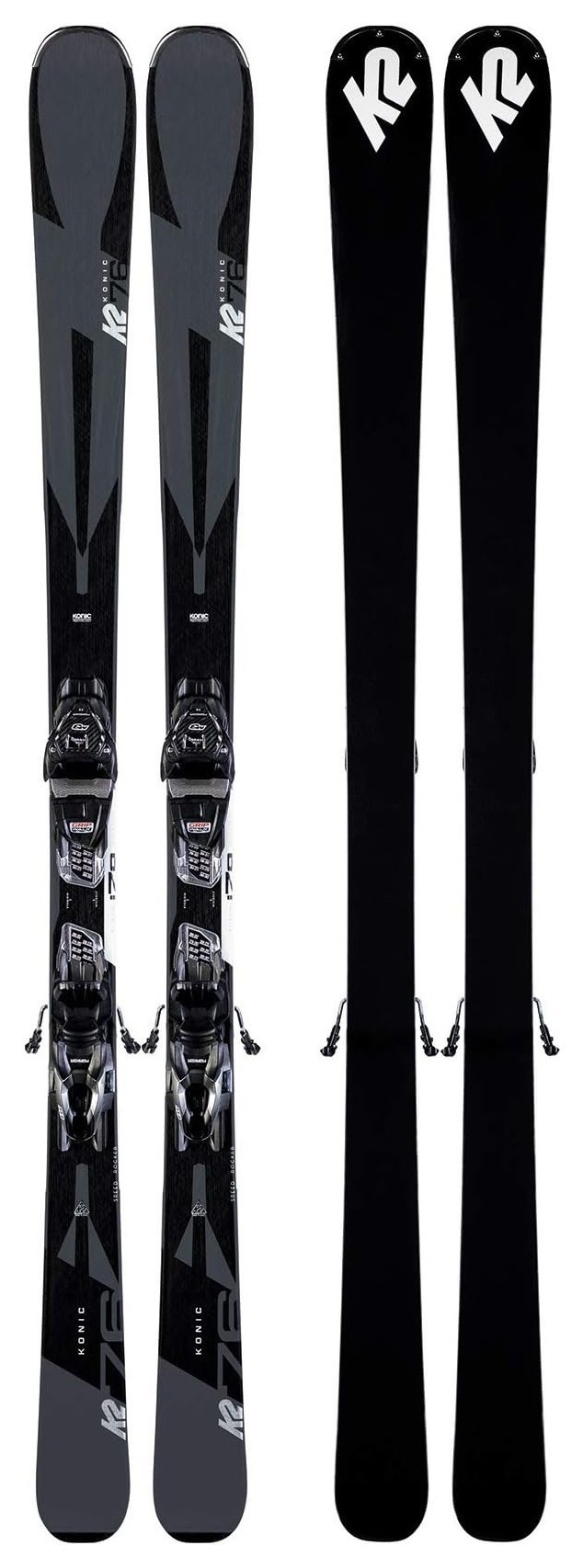 Ліжі гірські (комплект) K2 KONIC 76+M3 10 COMPACT QKCLK 170см Black/grey (10D0008.142.1+10D1007.142.1), укр, укр