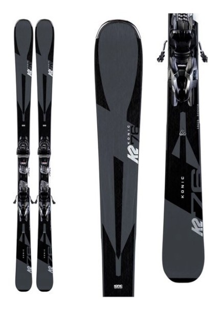 Ліжі гірські (комплект) K2 KONIC 76+M3 10 COMPACT QKCLK 170см Black/grey (10D0008.142.1+10D1007.142.1)