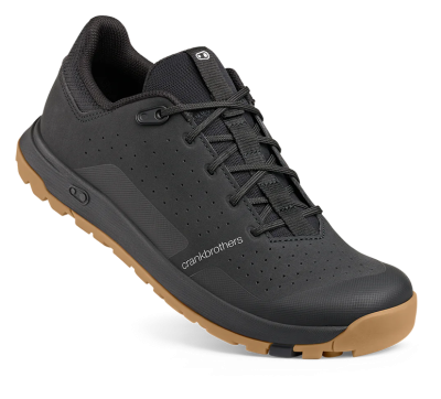 Велообувь CrankBrothers SHOES STAMP TRAIL LACE BLACK/BLACK - GUM OUTSOLE 10.5