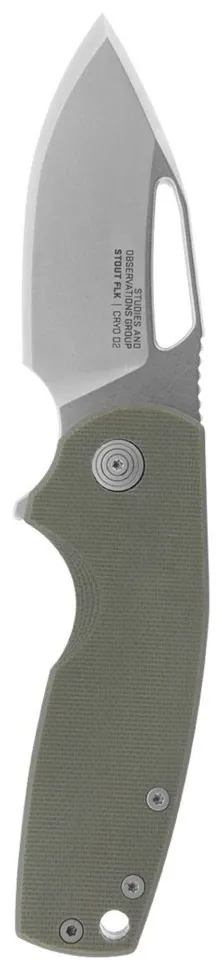 Розкладний ніж SOG x Mikkel Collaboration Stout, Green/Silver (SHM_SOG 14-03-01-57)