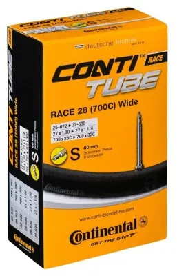 Камера Continental Race Tube Wide 28" S60 RE , 25-622 -> 32-630, 125 г