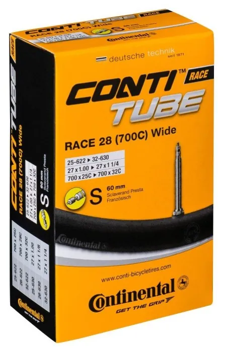 Камера Continental Race Tube Wide 28" S60 RE , 25-622 -> 32-630, 125 г