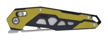 Ніж складаний туристичний SRM Mecha, (8.3 см) D2 / G10 жовтий