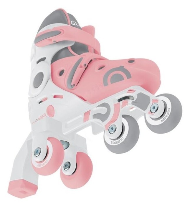 Роликовые коньки GLOBBER 2в1, пастельно-розовые