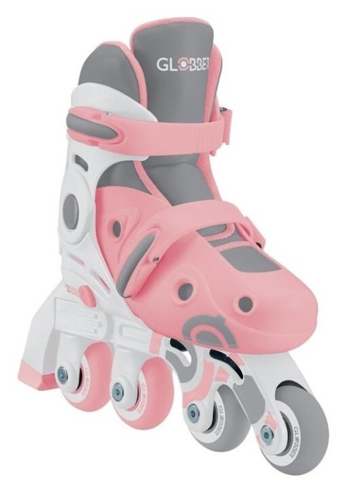 Роликові ковзани GLOBBER 2в1, пастельно-рожеві, укр, укр