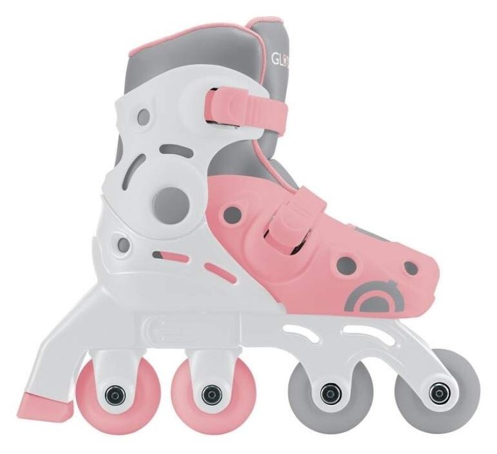 Роликові ковзани GLOBBER 2в1, пастельно-рожеві, укр, укр