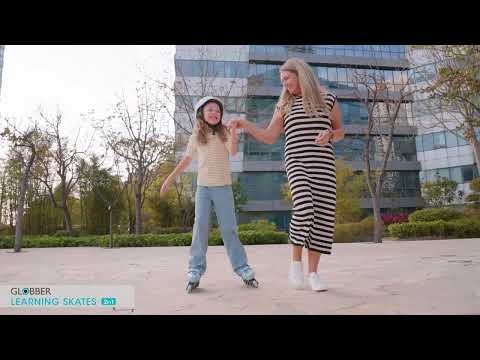 Роликові ковзани GLOBBER 2в1, пастельно-рожеві, укр, укр