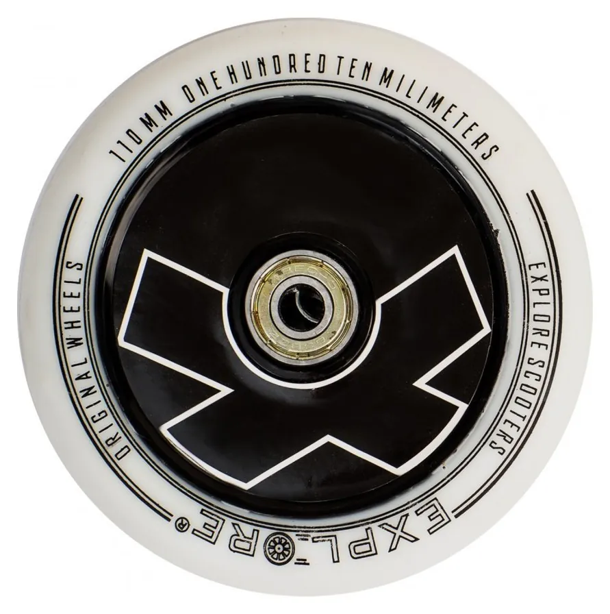 Колесо для трюкових самокатів Explore SCOOTER WHEEL 110 White (EXP_5806)