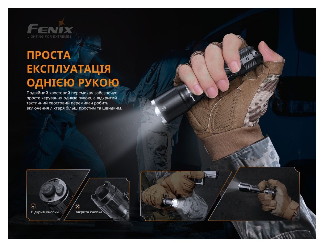 Ліхтар ручний Fenix TK16 V2.0, укр, укр