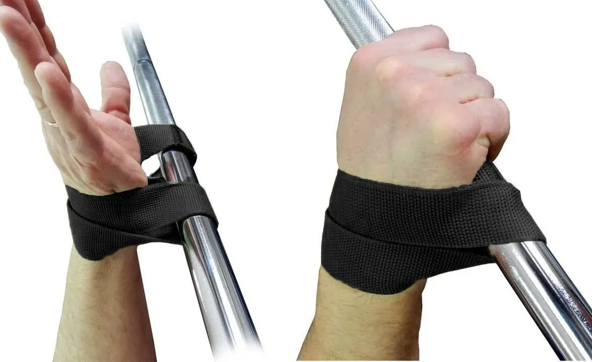 Лямки атлетичні EasyFit для турніка та поперечини чорні (EFIT_EF-0036)