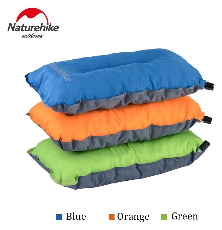 Подушка самонадувна Naturehike Sponge automatic NH17A001-L, світло блакитна