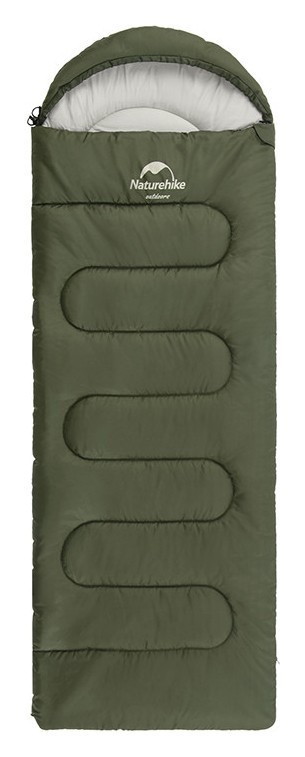 Спальний мішок Naturehike Y150L NH21MSD08, лівий, темно-зелений, укр, укр