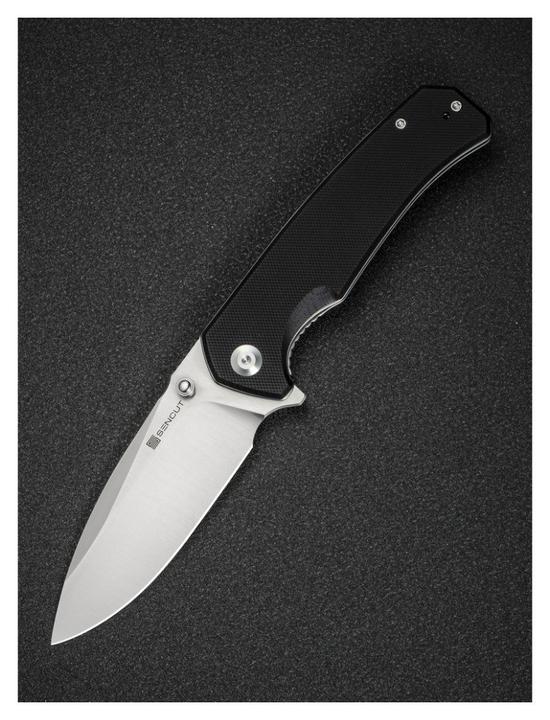 Ніж складаний туристичний Sencut Skarnax, (9.6 см) 9Cr18MoV / G10 чорний, укр, укр