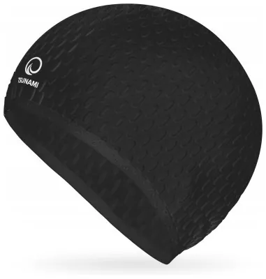 Шапочка для плавания TSUNAMI Texture Black (P-5905973401890)