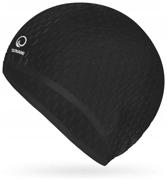 Шапочка для плавания TSUNAMI Texture Black (P-5905973401890)
