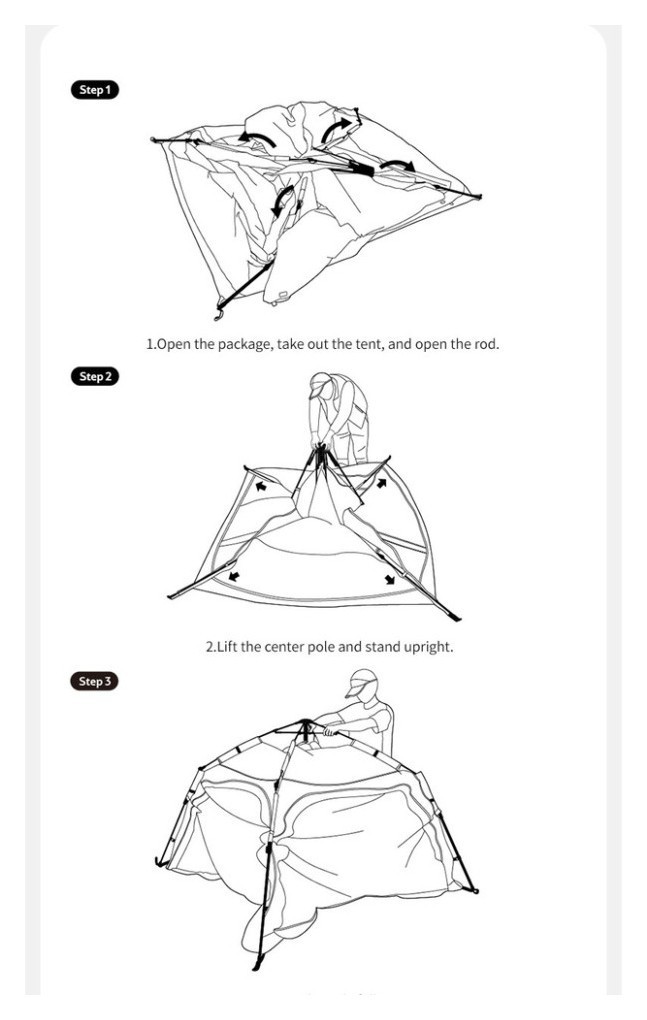 Намет тримісний автоматичний із тентом Naturehike Ango CNK2550WS010, S, сірий, укр, укр