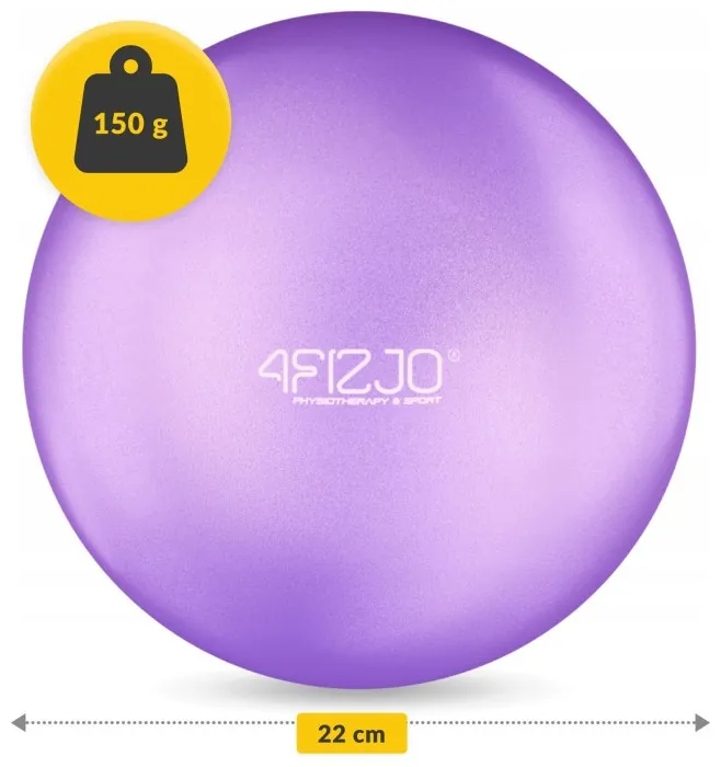 Мяч для пилатеса, йоги, реабилитации 4FIZJO 22 см Violet (P-5905973404860)