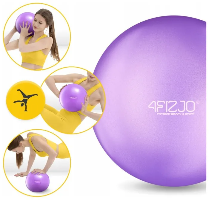 Мяч для пилатеса, йоги, реабилитации 4FIZJO 22 см Violet (P-5905973404860)