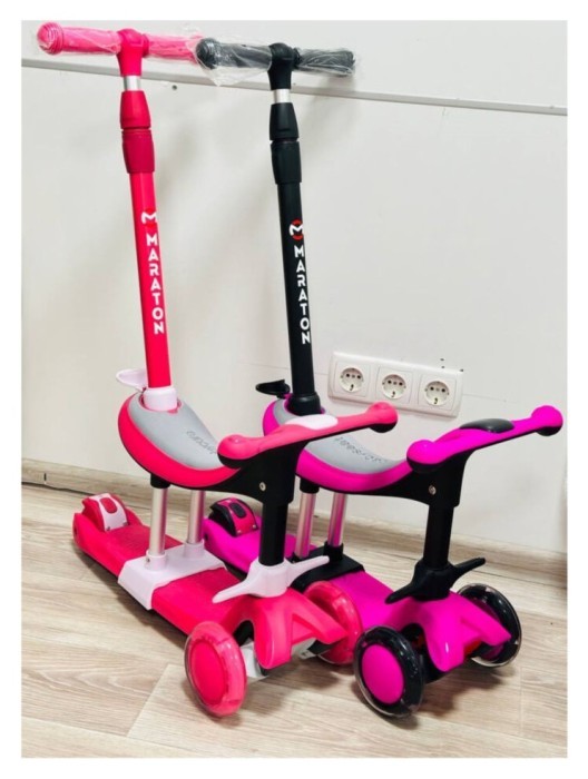 самокат Maraton Credo II G 5 in 1 (Червоний), укр, укр