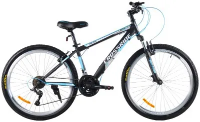 Велосипед CROSSRIDE 26 MTB ST "SHARK", Чорно-блакитний