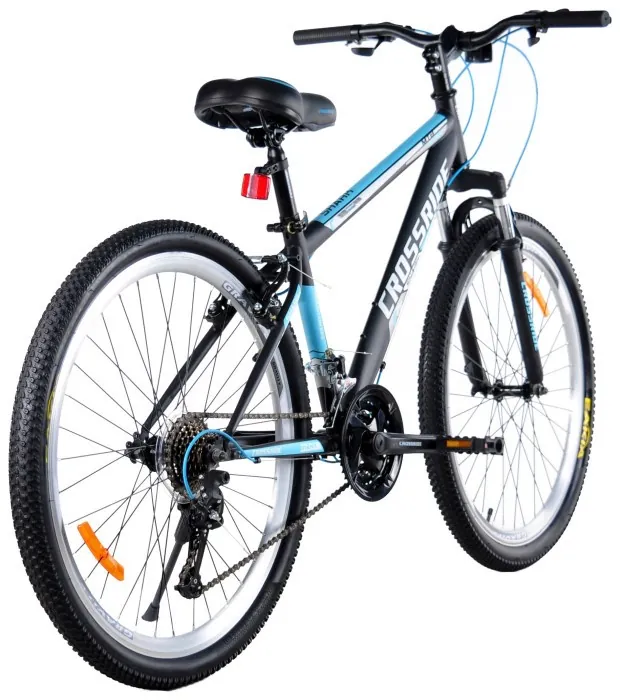 Велосипед CROSSRIDE 26 MTB ST "SHARK", Чорно-блакитний