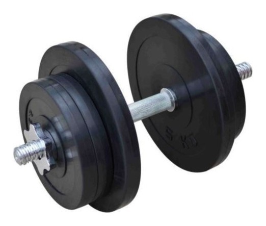 Разборная резиновая гантель 21 кг (RN_OD21)