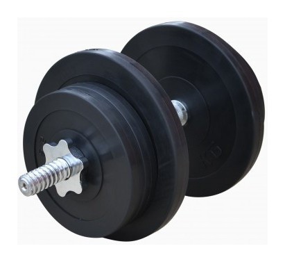 Разборная резиновая гантель 21 кг (RN_OD21)