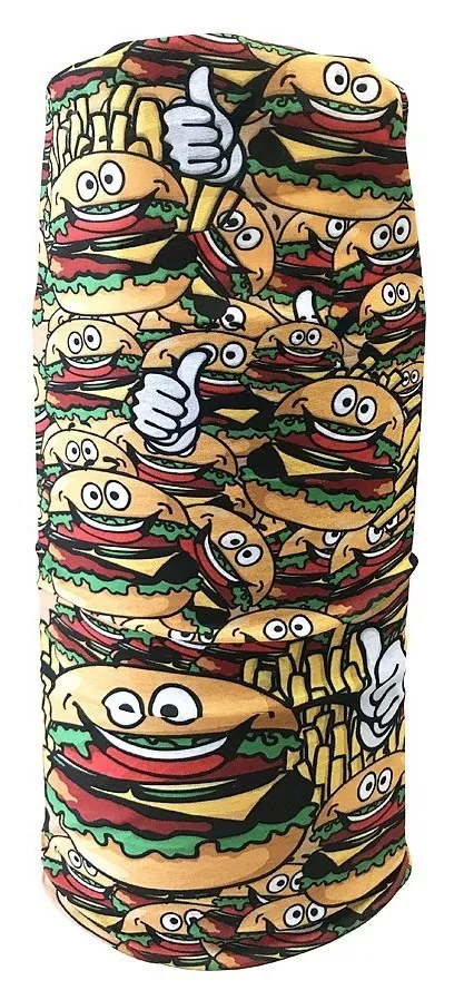 Бандана-бафф багатофункціональна Crow BURGERMAN One size Brown/multicolor (COMS17U3M) (one size brown, multicolor)