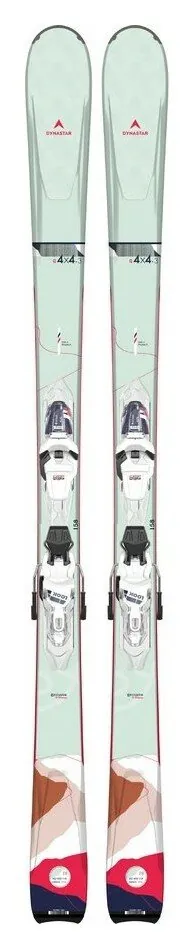 Лижі гірські (комплект) Dynastar E 4X4 3 W + XPRESS W 11 150 см White/pink/grey (DAKX303+FCKDW05) WRH (158 см grey, white/pink)
