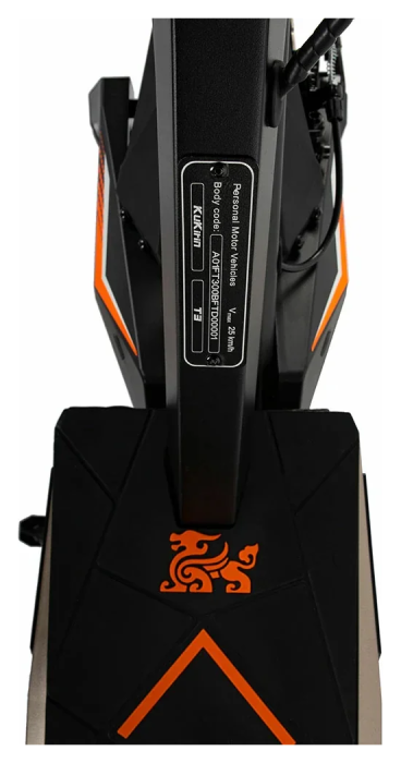 Електросамокат KUGOO KIRIN T3 (800 Вт; 15,6 А*год; 48 В), колеса 10", чорний, укр, укр
