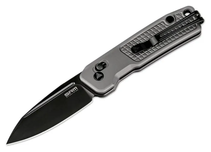 Нож складной карманный SRM Scout 7229-AK (6.9 см) 14C28N, алюминий серый