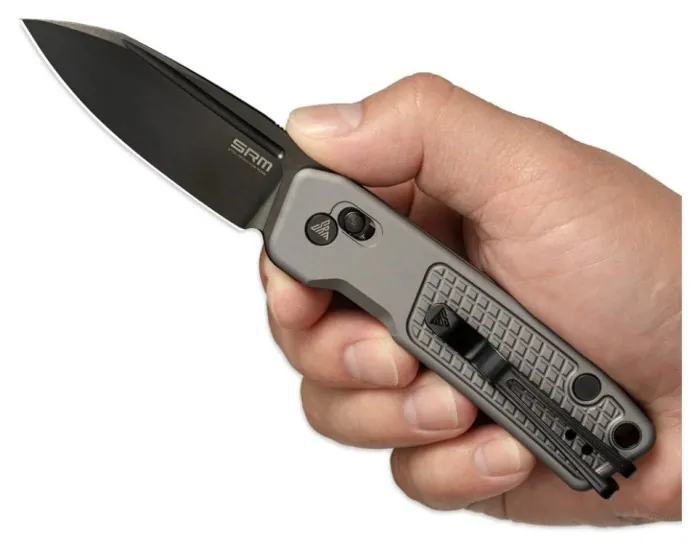 Нож складной карманный SRM Scout 7229-AK (6.9 см) 14C28N, алюминий серый