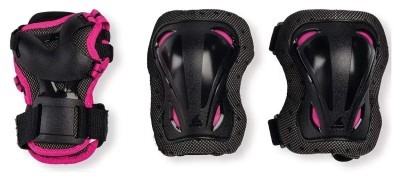 Защита набор Rollerblade Skate Gear Jr black-pink защита набор Rollerblade Skate Gear Jr black-pink