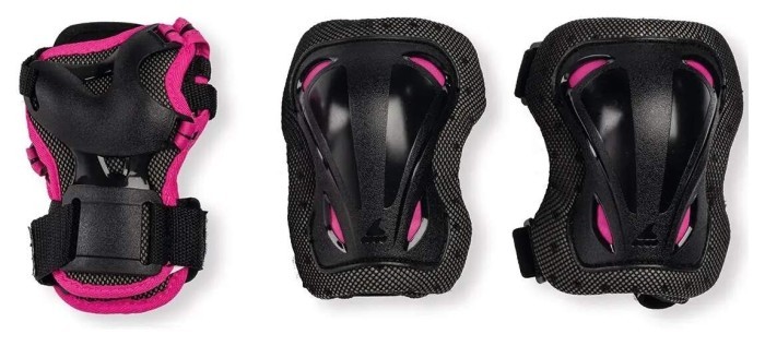 Защита набор Rollerblade Skate Gear Jr black-pink защита набор Rollerblade Skate Gear Jr black-pink