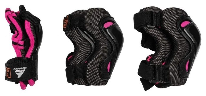 Защита набор Rollerblade Skate Gear Jr black-pink защита набор Rollerblade Skate Gear Jr black-pink