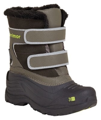 Ботинки зимние детские Karrimor SNOWFUR STRAP KIDS WEATHERTITE 30 (C11.5) Black sea/green (K820 BSG)