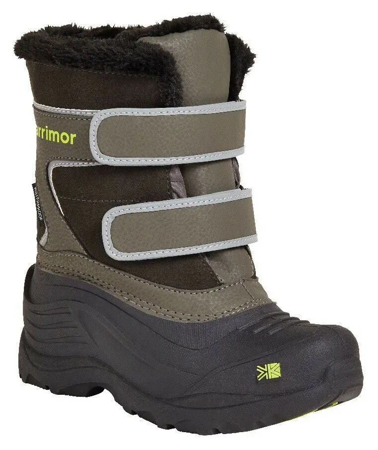 Черевики зимові дитячі Karrimor SNOWFUR STRAP KIDS WEATHERTITE 30 (C11.5) Black sea/green (K820 BSG) (32.0 185мм black sea/green)