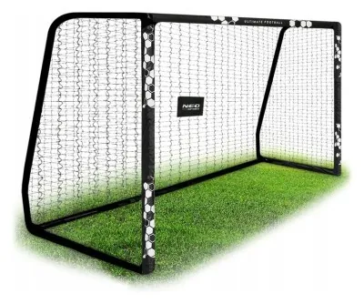 Ворота футбольні Neo‑Sport Hexagon NS‑472 300 х 200 х 120 см, чорні
