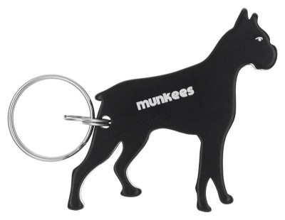 Munkees 3453 брелок-открывалка Мопс черный
