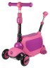 Самокат толкар Maraton 2in1 Bingo Super 3 Pink, Розовый, укр Фото - 1
